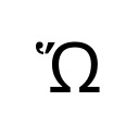 GREEK CAPITAL LETTER OMEGA WITH DASIA AND OXIA Greek Extended Unicode U+1F6D
