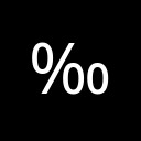 PER MILLE SIGN General Punctuation Unicode U+2030