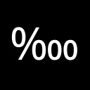 PER TEN THOUSAND SIGN General Punctuation Unicode U+2031