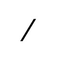 FRACTION SLASH General Punctuation Unicode U+2044