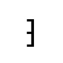 RIGHT SQUARE BRACKET WITH QUILL General Punctuation Unicode U+2046