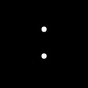TWO DOT PUNCTUATION General Punctuation Unicode U+205A