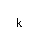 LATIN SUBSCRIPT SMALL LETTER K Superscripts and Subscripts Unicode U+2096