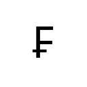FRENCH FRANC SIGN Currency Symbols Unicode U+20A3