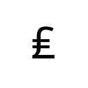 LIRA SIGN Currency Symbols Unicode U+20A4