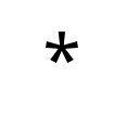 COMBINING ASTERISK ABOVE Combining Diacritical Marks for Symbols Unicode U+20F0