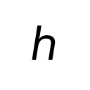 PLANCK CONSTANT Letterlike Symbols Unicode U+210E