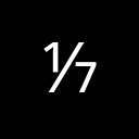 VULGAR FRACTION ONE SEVENTH Number Forms Unicode U+2150